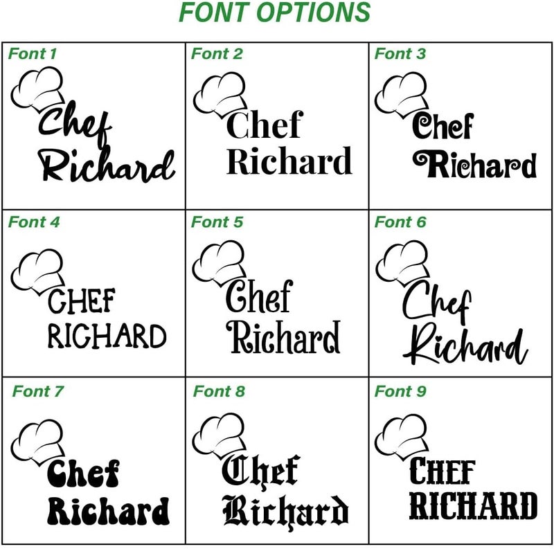 Handmade Chef Apron with Custom Name, Personalized Gifts for Men, Gifts for Women, Aprons for Women with Pockets, Valentines Day Gifts, Father's Day Gifts, Christmas Gifts, Anniversary, Mother's Day Gifts - Image 4